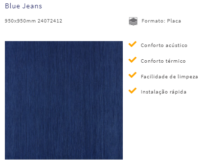 linha square modelo blue jeans
