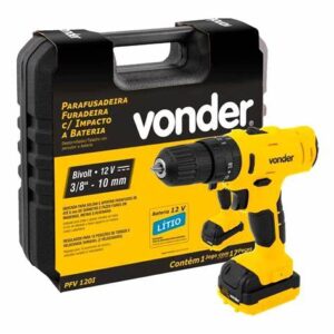 13525 PARAFUSADEIRA FURADEIRA BAT 12V PFV120 BIVOLT VOND