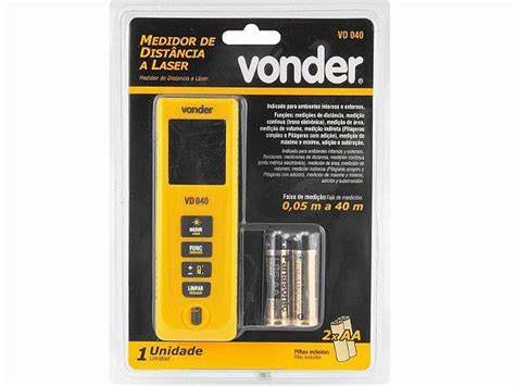 MEDIDOR DISTANCIA LASER 40M VD040 VONDER